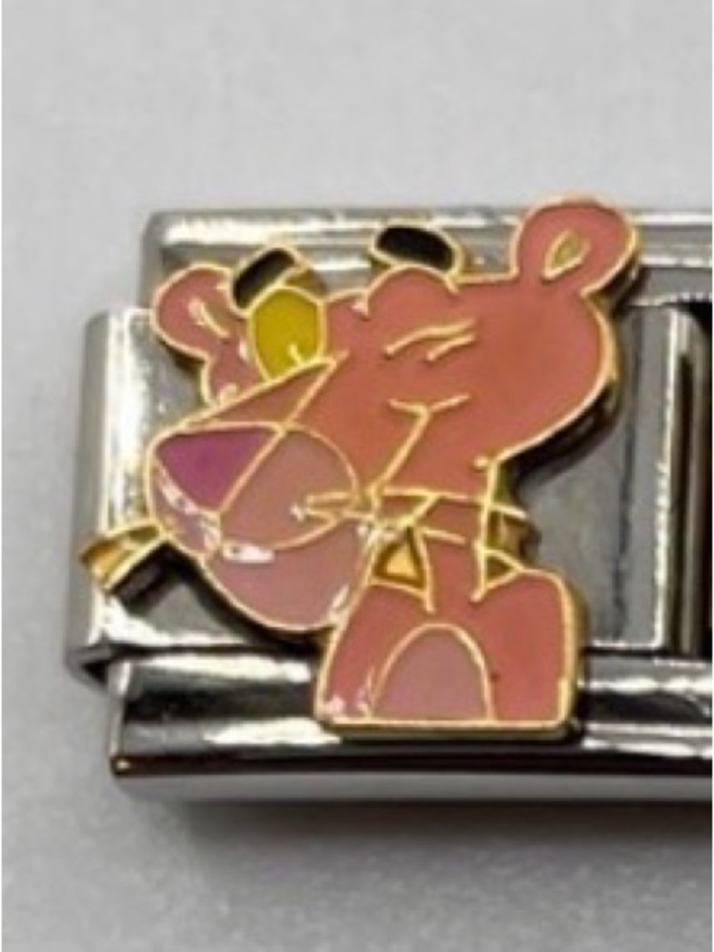 Pink Panther Italian Charm Link
